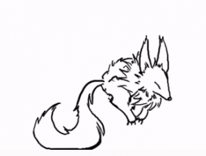 A Jumping fox