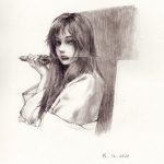Portrait drawing practice